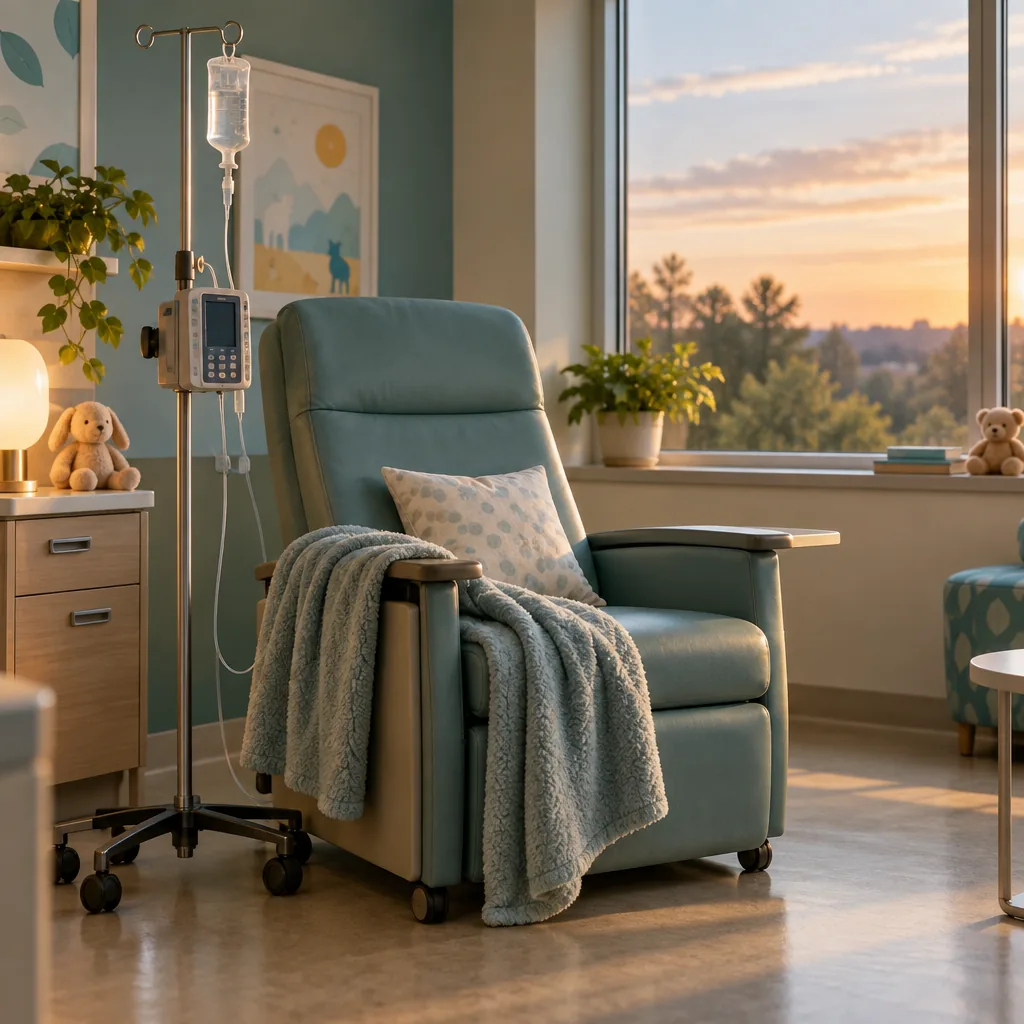 Decorative illustration representing pediatric oncology care